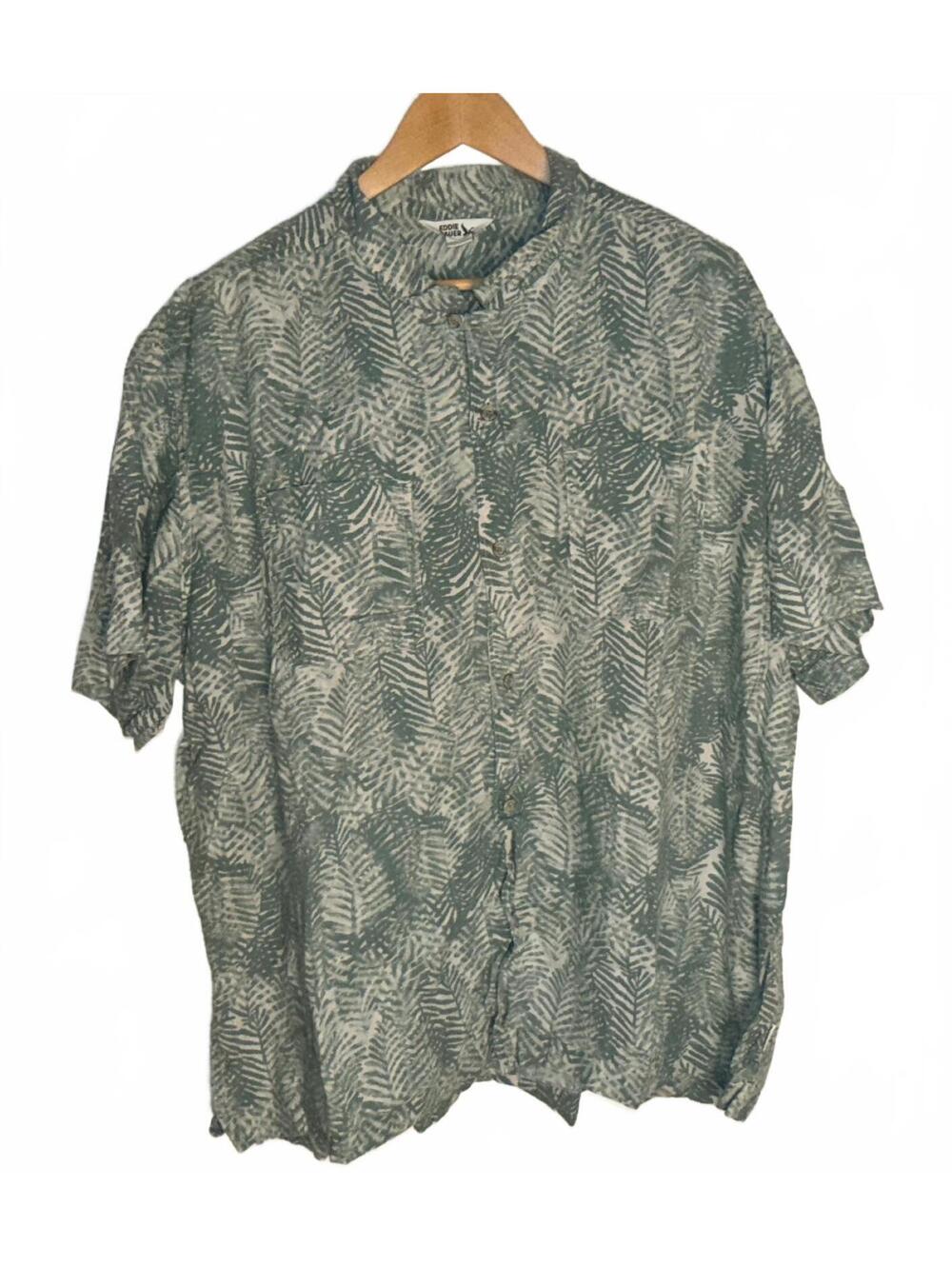 Eddie Bauer Men's 3XL Button-Up Shirt with Leaf Print - Picture 3 of 5